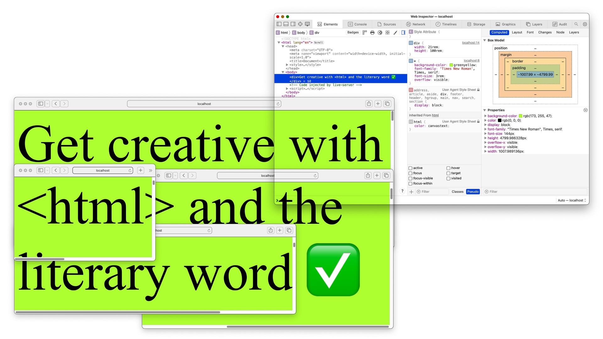 Get creative with HTML and the literary word