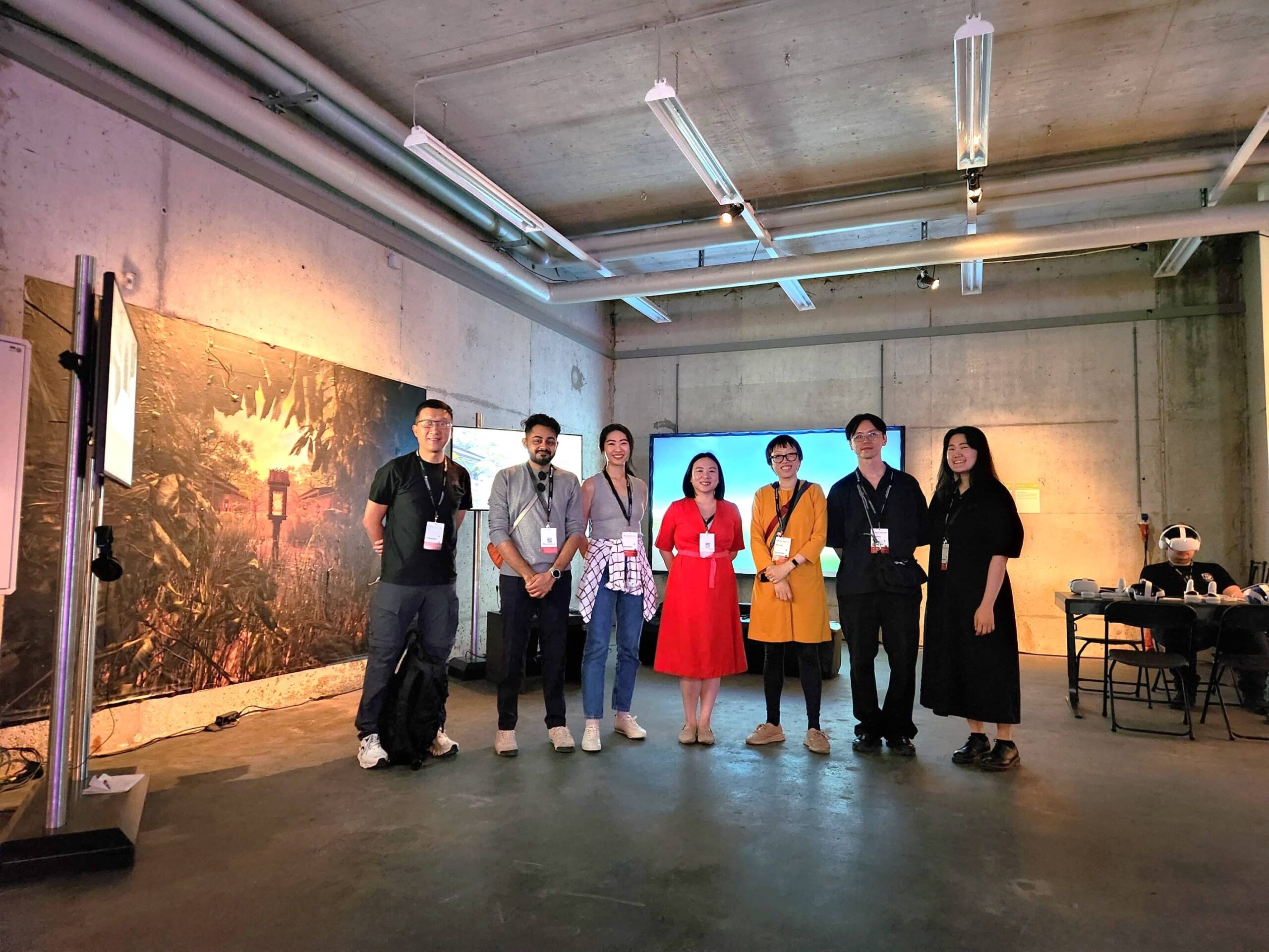 Tusitala Team and Singapore delegates at Ars Electronica 2024